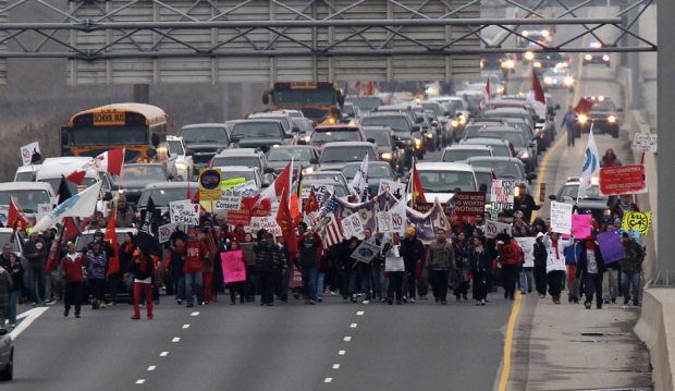 Hwy401 Blockade